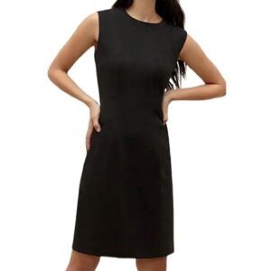 MM Lafleur The Giovanna Dress - Twill Ponte Charcoal Gray 4